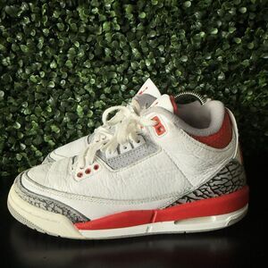 Air Jordan 3 Retro GS 'Cardinal Red' | Youth 4.5Y | 398614 126